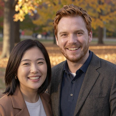 Tom and Hana, a happy couple from the Asian US Dating platform
